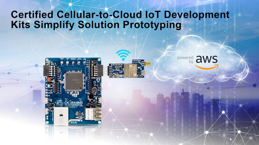 Renesas lance des plates-formes de développement IoT cellulaire vers cloud propulsées par les familles de microcontrôleurs RA et RX